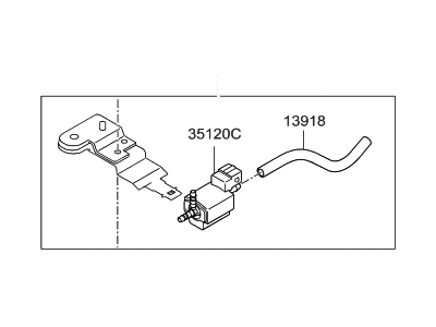 Hyundai 39400-2C400 Valve & Bracket-Solenoid