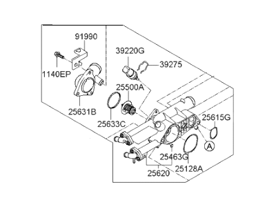 Hyundai 25600-2G540 Control Assembly-Coolant Temperature