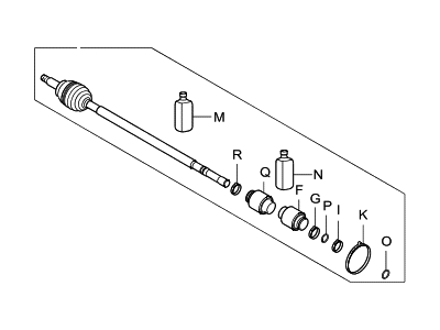 2014 Hyundai Sonata Axle Shaft - 10251-072