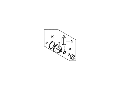 Hyundai 49584-3Q700 Damper Kit-Front Axle Dynamic,LH