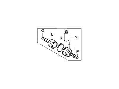 2009 Hyundai Sonata CV Joint Boot - 10232-981