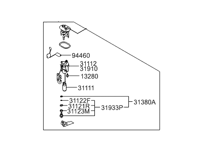 Hyundai Equus Fuel Sending Unit - 31110-3N550