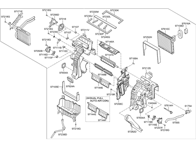 Hyundai 97205-B8100 Heater & Evaporator Assembly