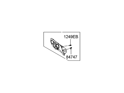 Hyundai 84730-1E200-WK Panel Assembly-Center Facia,Lower