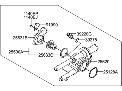 Hyundai 25600-2GGA5 Control Assembly-Coolant Temperature