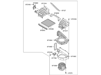 Hyundai 97100-2M000 Blower Unit