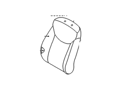 Hyundai 88460-3Y600-MSD Front Passenger Side Seat Back Covering
