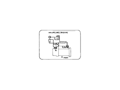 Hyundai 32490-23050 Label-Vacuum Hose Routing