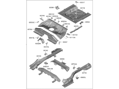 Hyundai Elantra N Floor Pan - 65500-IB040