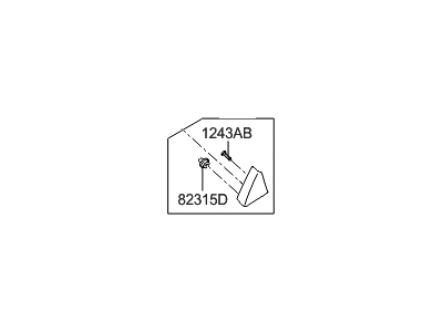 Hyundai 83920-A5000 Cover Assembly-Rear Door Frame Inner,RH