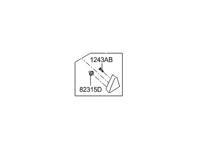 Hyundai 83910-A5000 Cover Assembly-Rear Door Delta Inner,LH