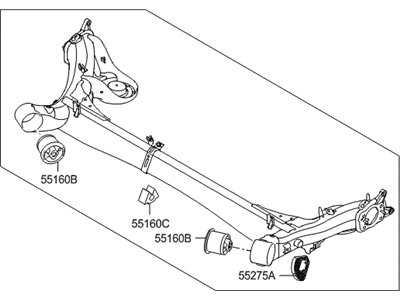 Hyundai Elantra Axle Beam - 55100-3X600