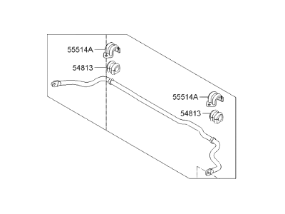 Hyundai 54810-A5000 Bar Assembly-Front Stabilizer