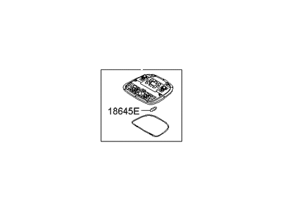 Hyundai 92850-0W500-TX Room Lamp Assembly