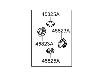 Hyundai 45837-23300 Gear Set-Differential