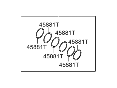 Hyundai 45865-23000 Spacer Set-Front Differential.Bearing