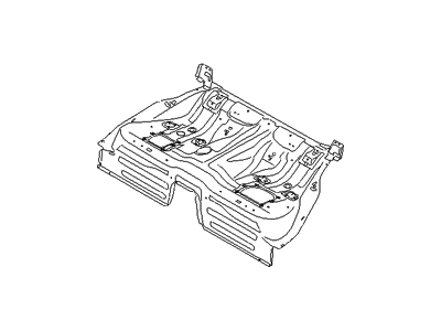 Hyundai 65510-3M000 Panel Assembly-Rear Floor