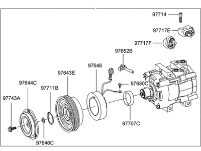 Hyundai 97701-39881 Compressor Assembly