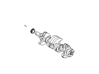 2012 Hyundai Veloster Crankshaft - 23110-2B710