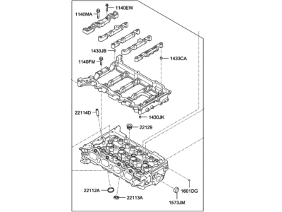 Hyundai Elantra Cylinder Head - 5D095-2EU00