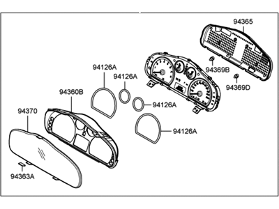 Hyundai Instrument Cluster - 94001-26750