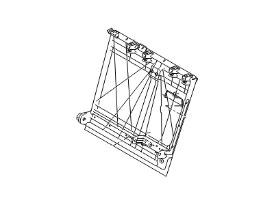 Hyundai 89410-3X700 Frame Assembly-Rear Seat Back,RH