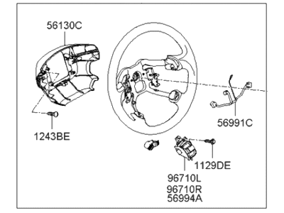 2005 Hyundai Sonata Steering Wheel - 56110-3K240-FZ