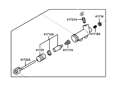 Hyundai 41710-39001 Cylinder Assembly-Clutch Release