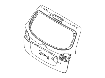 Hyundai 73700-0W000 Panel Assembly-Tail Gate