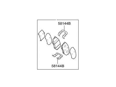 2011 Hyundai Azera Brake Pad Set - 58101-3VA70