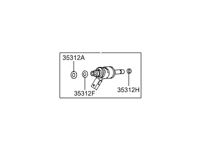 Hyundai 35310-2E610 Injector Assembly-Fuel