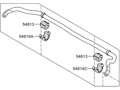 Hyundai 54810-3N200 Bar Assembly-Front Stabilizer