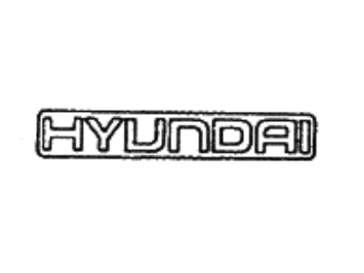 1986 Hyundai Excel Emblem - 86300-21041-LO