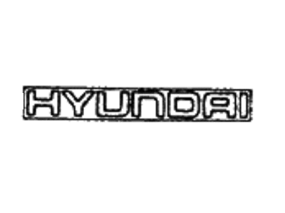 1986 Hyundai Excel Emblem - 86300-21180-GN