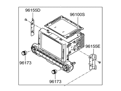 Hyundai 96170-F2260 Audio Assembly