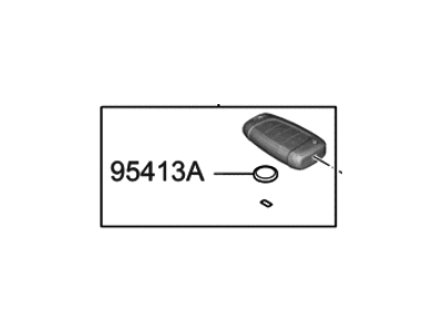 2020 Hyundai Veloster Car Key - 95430-J3000