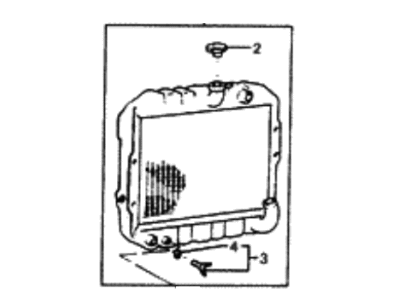 1986 Hyundai Excel Radiator - 25310-21752