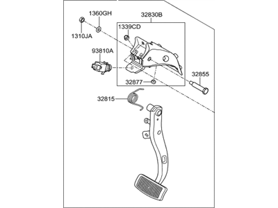 Hyundai Equus Brake Pedal - 32800-3N000