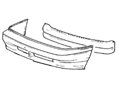 1995 Hyundai Elantra Bumper - 86510-28000