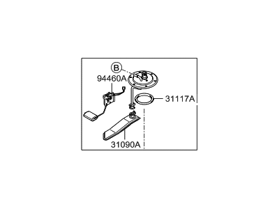 Hyundai 31130-2E300 Suction Plate And Sender Assembly