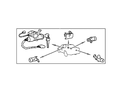 Hyundai 81905-28080-EH Lock Key & Cylinder Set