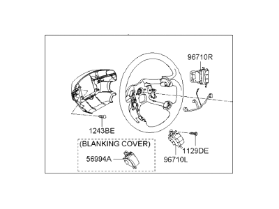 Hyundai 56110-0A200-FZ Steering Wheel Body Assembly