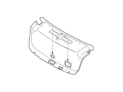 Hyundai 81750-B1010-RRY Trim Assembly-Trunk Lid