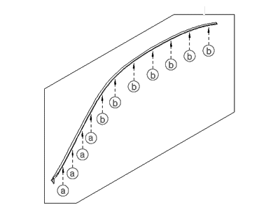 Hyundai 87210-3K001 Moulding Assembly-Roof,LH