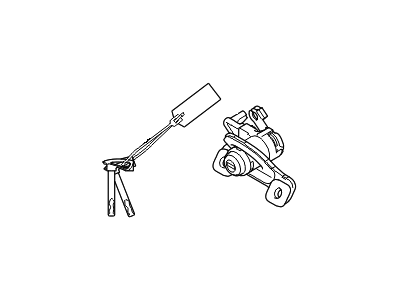 Hyundai Genesis G80 Trunk Lock Cylinder - 81250-B1G00