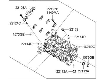 2011 Hyundai Santa Fe Cylinder Head - 22110-3CAA1