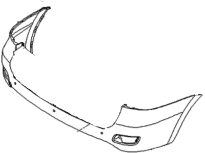 Hyundai Santa Fe Bumper - 86611-2B000