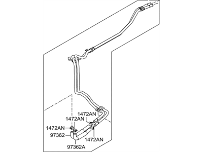 Hyundai 97540-B8001 Pipe Assembly-Rear Heater Water