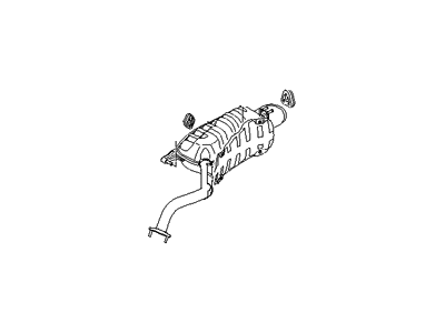 Hyundai 28700-2B351 Right Muffler Assembly