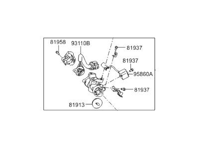 2011 Hyundai Genesis Coupe Ignition Switch - 81910-2M000